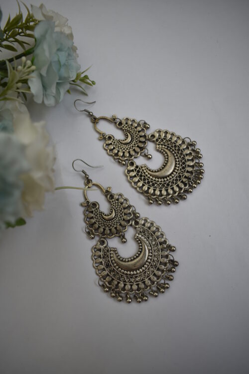 Oxidised Silver Plated Earrings