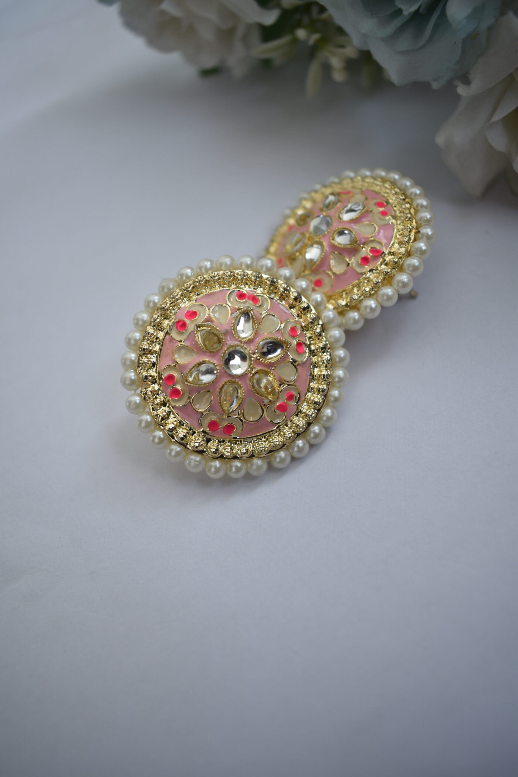 Pastel Kundan & Meenakari Choker With Earrings