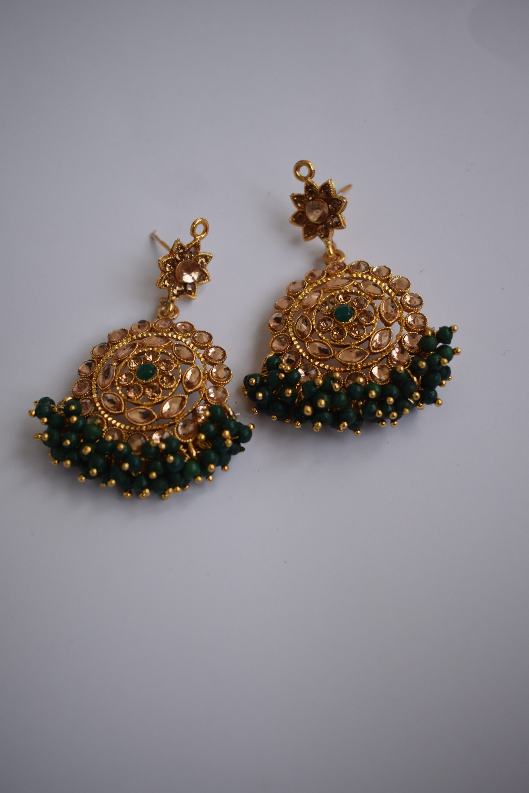 Golden Pearl Studded Necklace Set