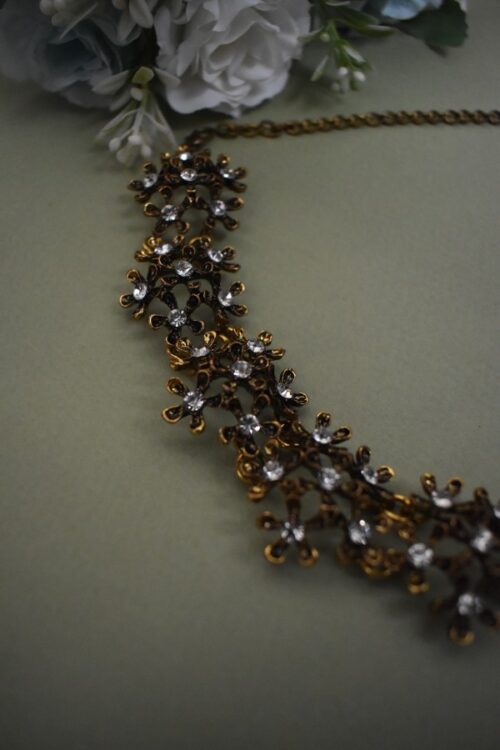 Beautiful Oxidised Floral Necklace