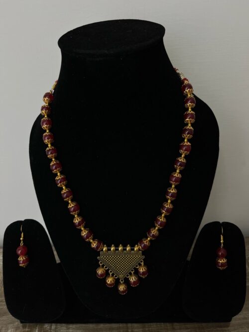 Antique Triangle Shape Beads Jewellery Set