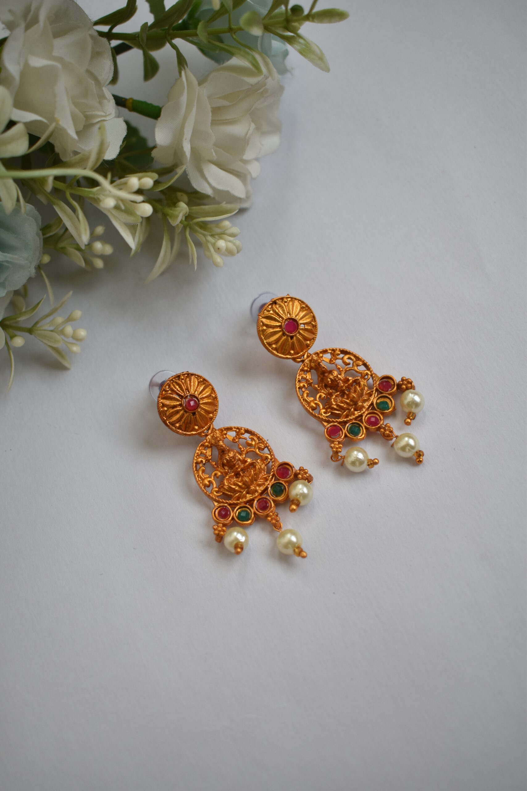 Gold Plated Coin Design Necklace Set