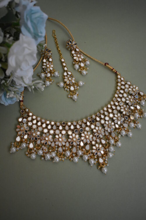 Bling Mirror Necklace set