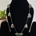 Contemporary Oxidised Ghungroo Long Chain