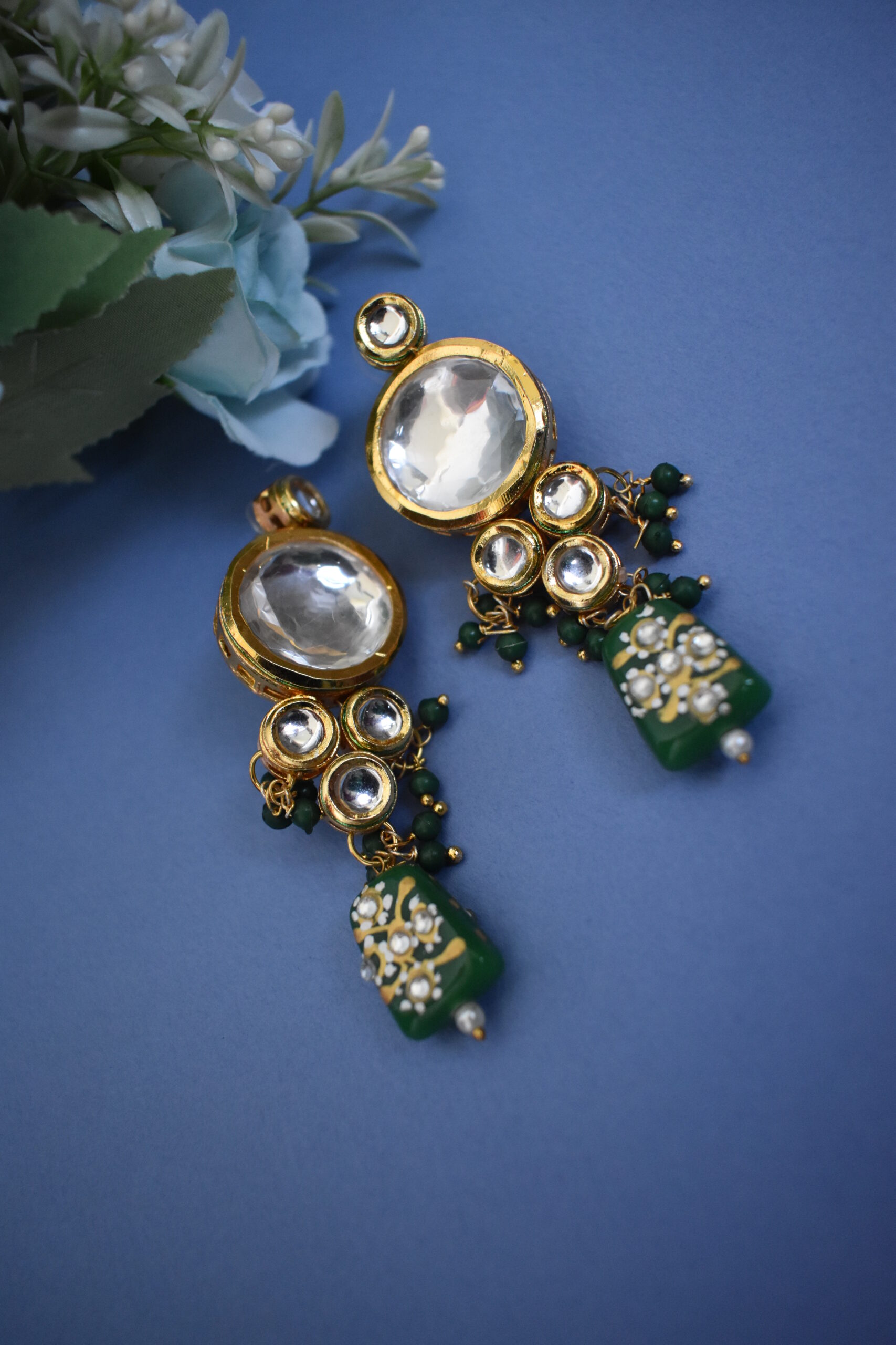 Indian Traditional Kundan And Meenakari Long Necklace Set