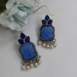 Morni Neelam Pearl Earrings