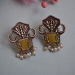 Vintage Silver Plated Oxidized Antique Earrings