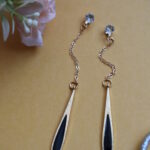 Midnight Edge Chain Drop Earrings